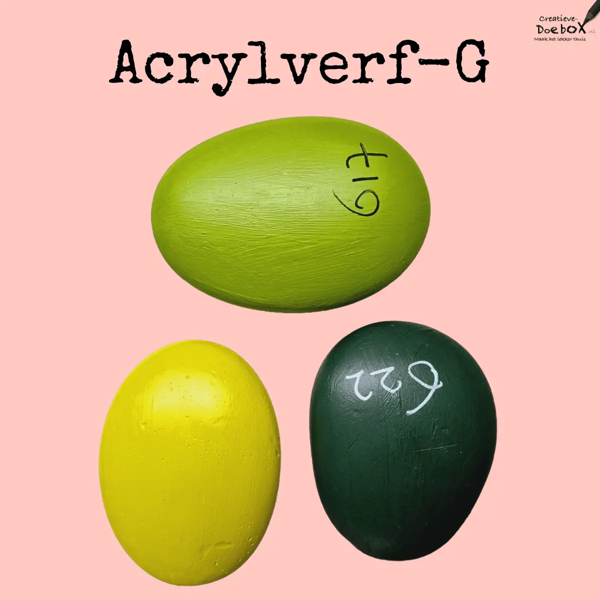 acrylverf voor hobby groentinten