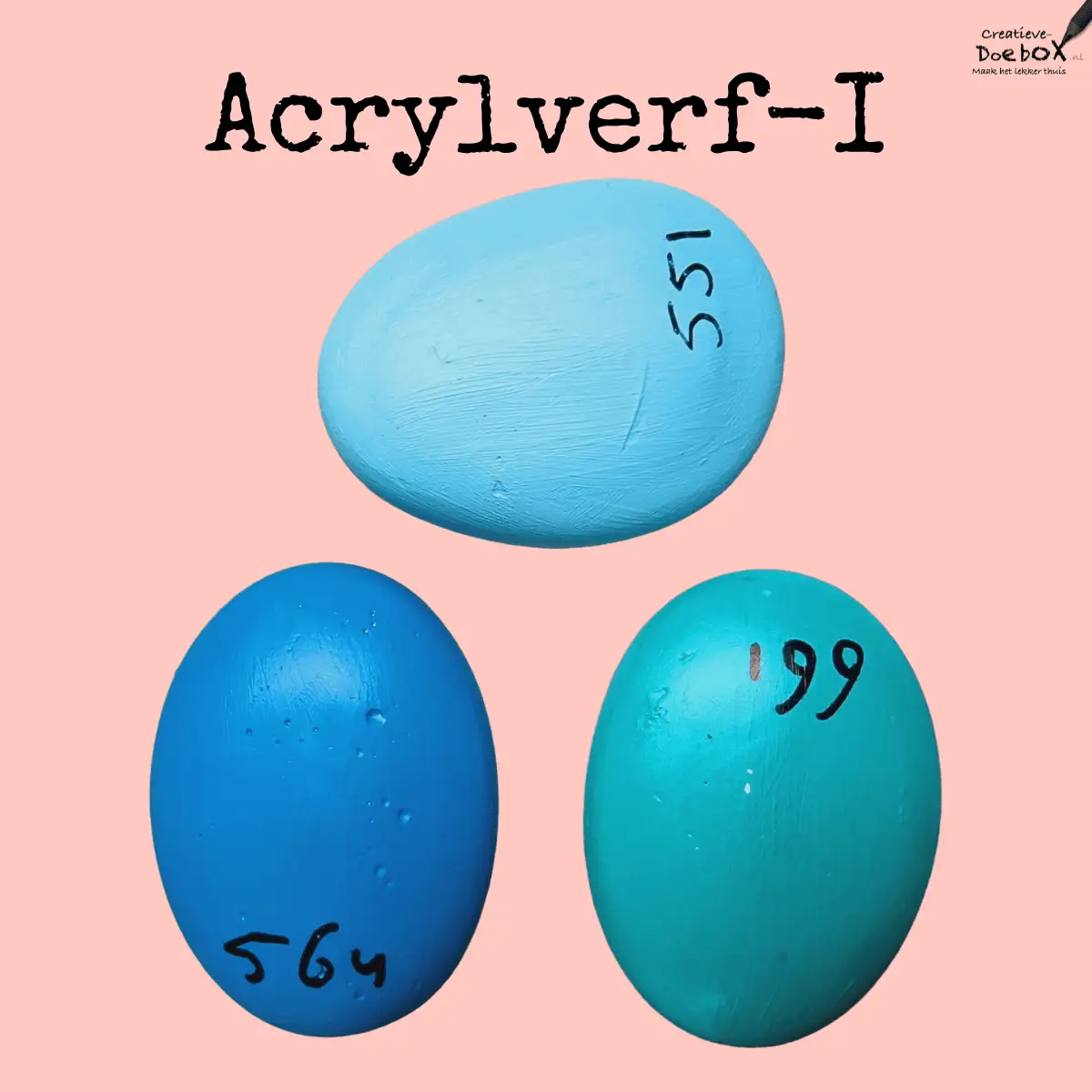 hobbyverf blauw-turquoise