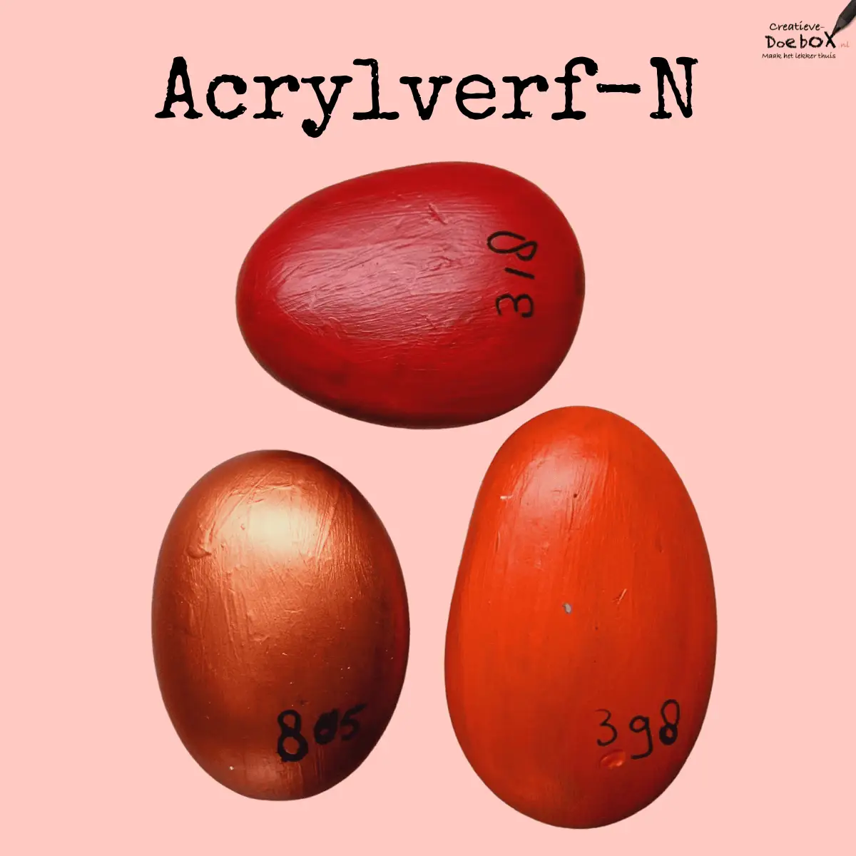 hobbyverf rood-oranje-koper