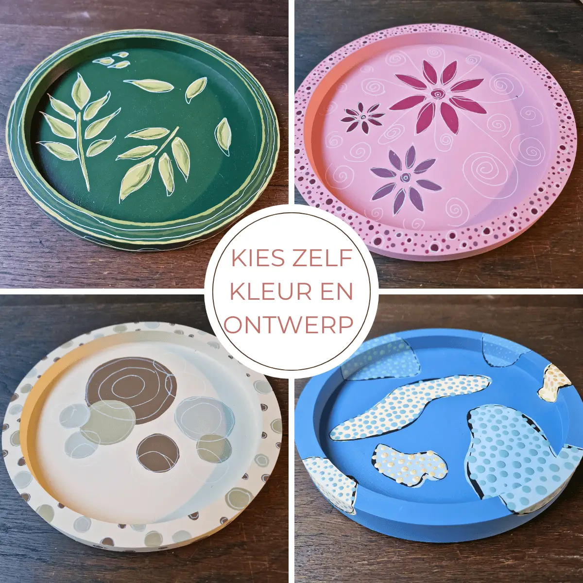 creatief pakket om een schaal te beschilderen