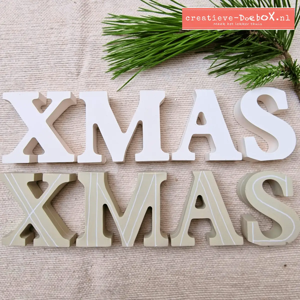 letters xmas knutselpakket