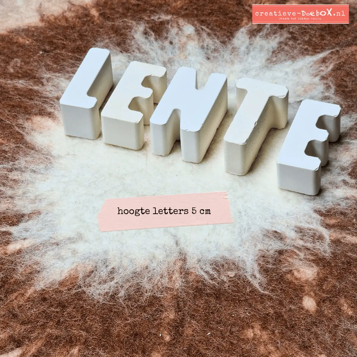 keramische letters lente