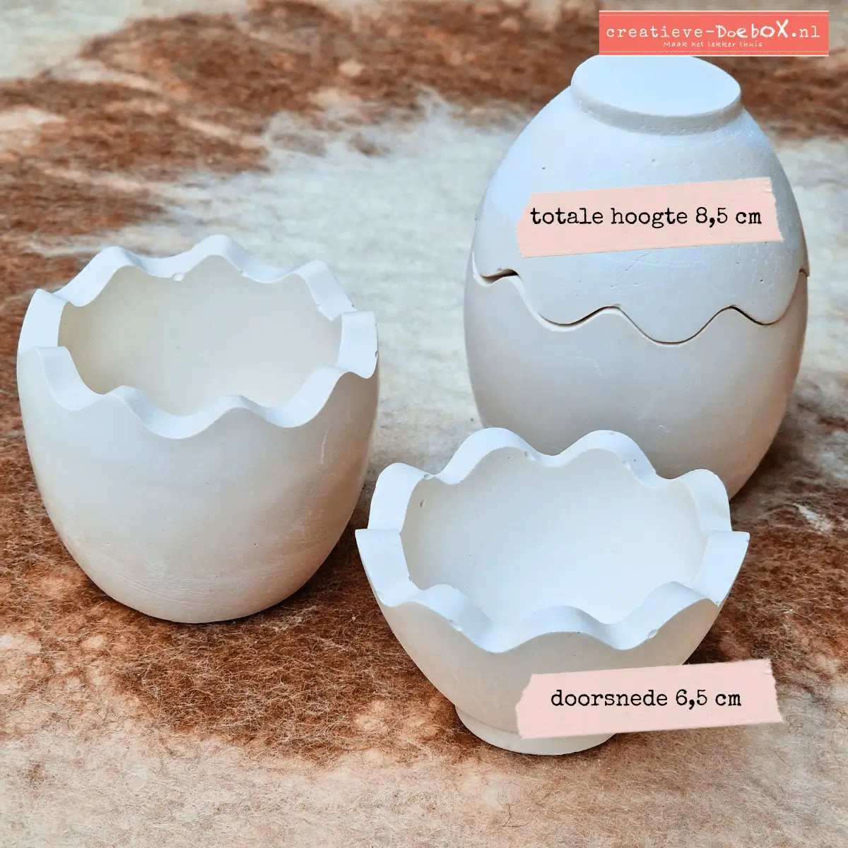 beschilder je eierdopjes