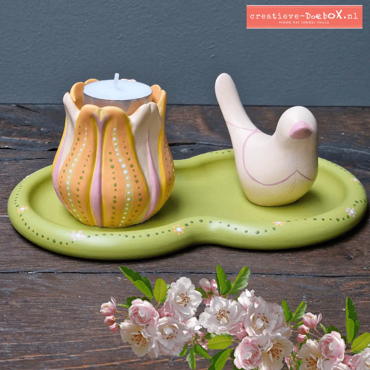 thuis creatief met een hobbypakket thema lente