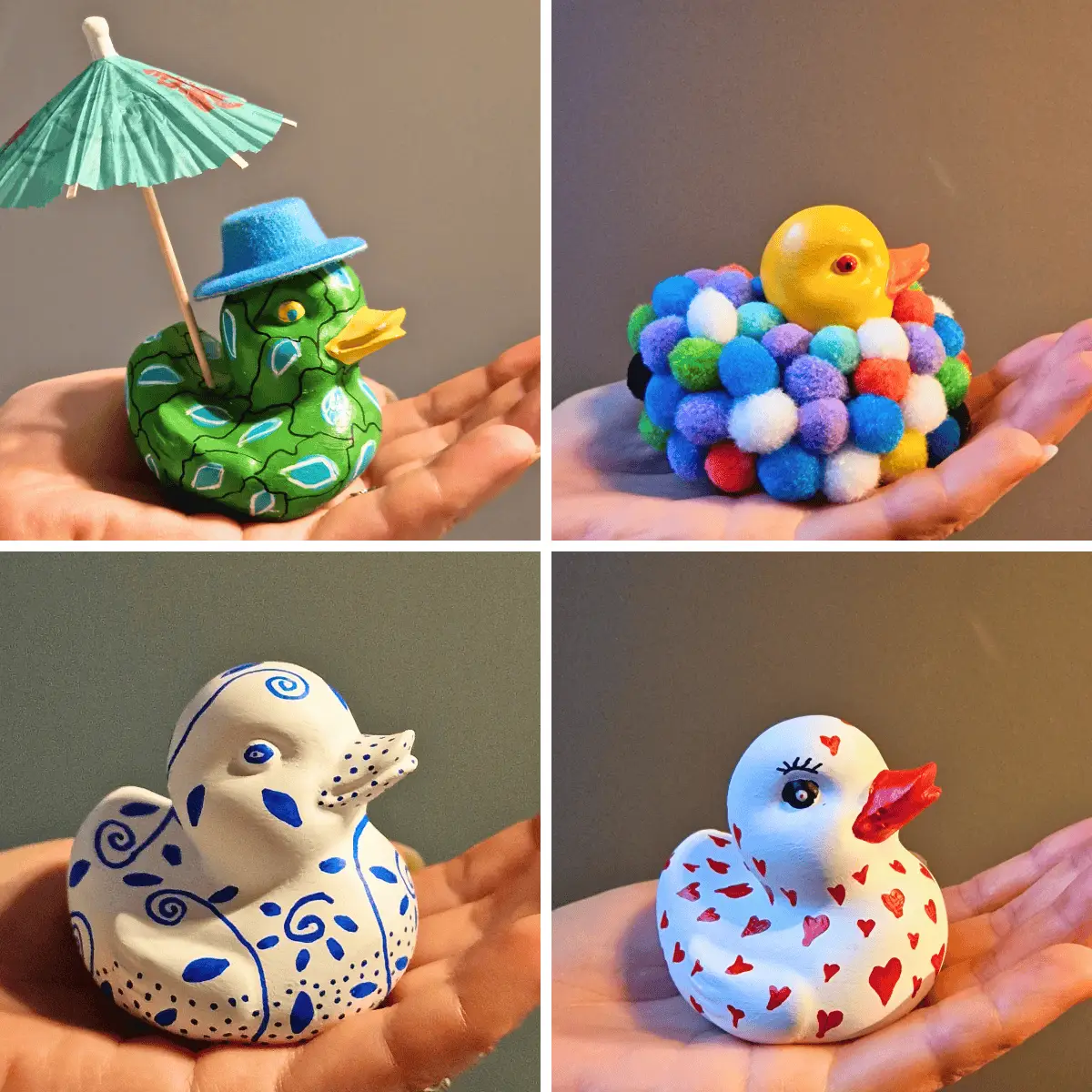 badeendjes om te beschilderen