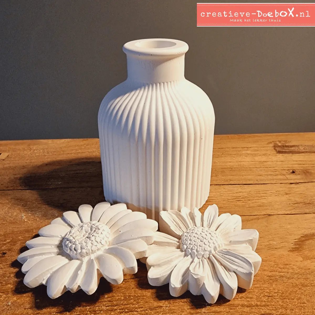 knutselpakket vaasje decoreren voorjaar