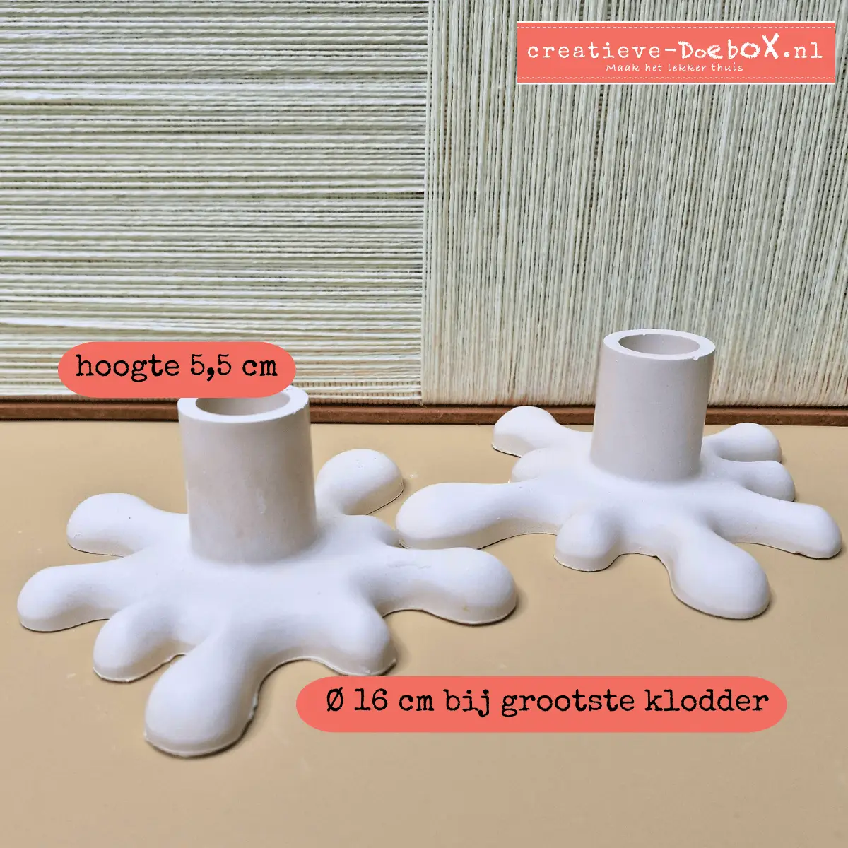 grappige kandelaar beschilderen