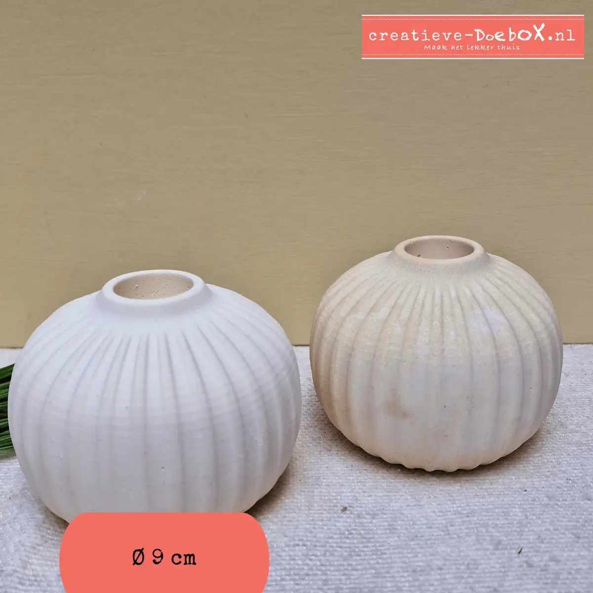 Stoere set bolkandelaars om te beschilderen