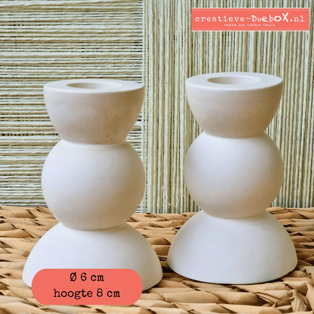 kandelaar in bolvorm om te beschilderen thuispakket