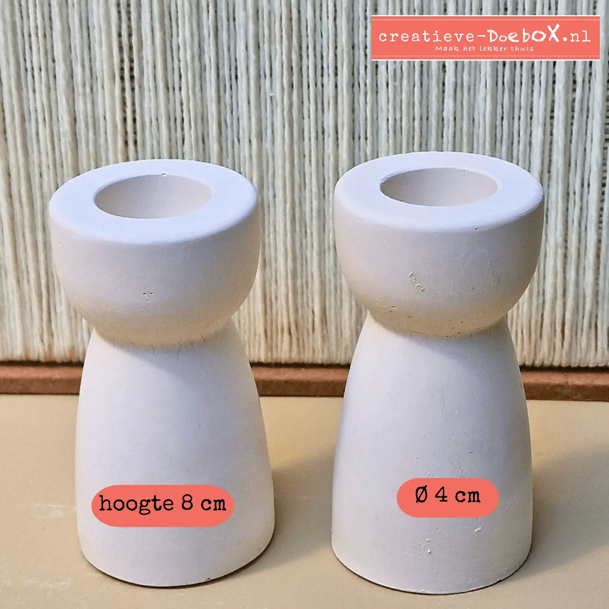 lieve kandelaar om te beschilderen