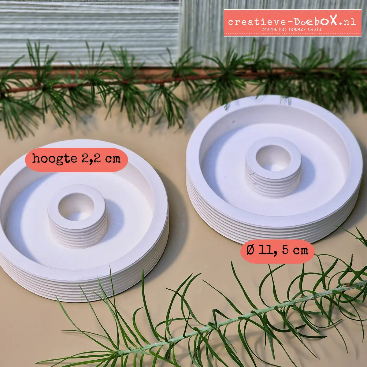 kandelaar set van twee om te beschilderen