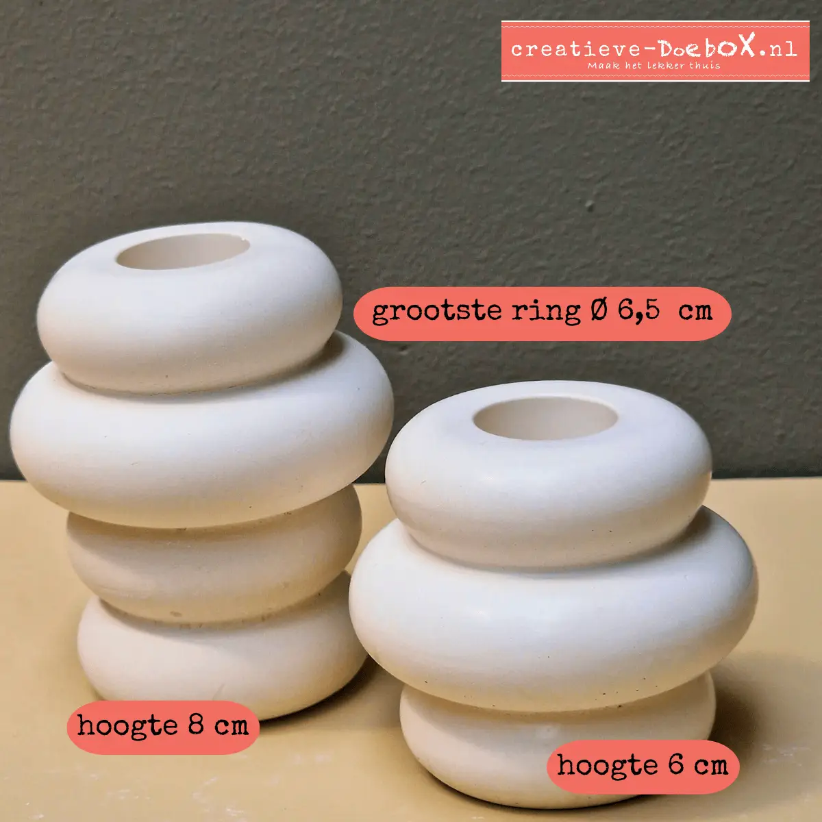 kaarsenhouder om te beschilderen