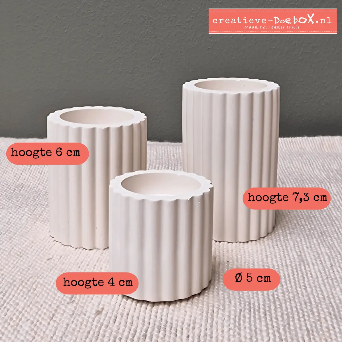 trio kandelaars om te beschilderen