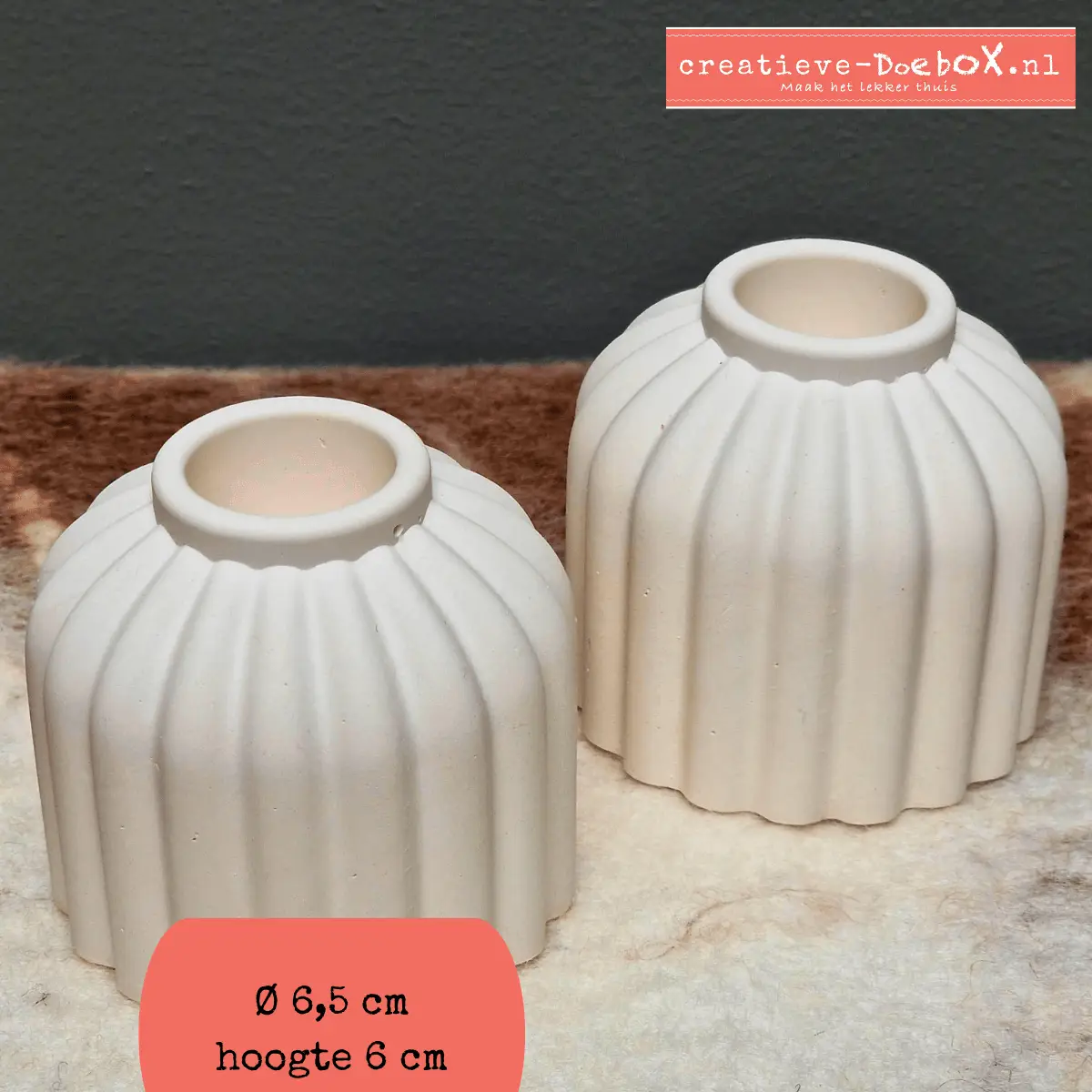 stoere kandelaars om te beschilderen thuispakket