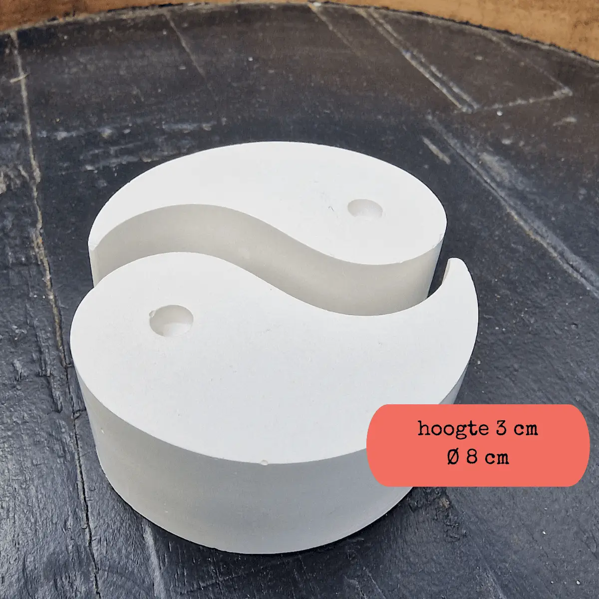 keramisch gips yin yang