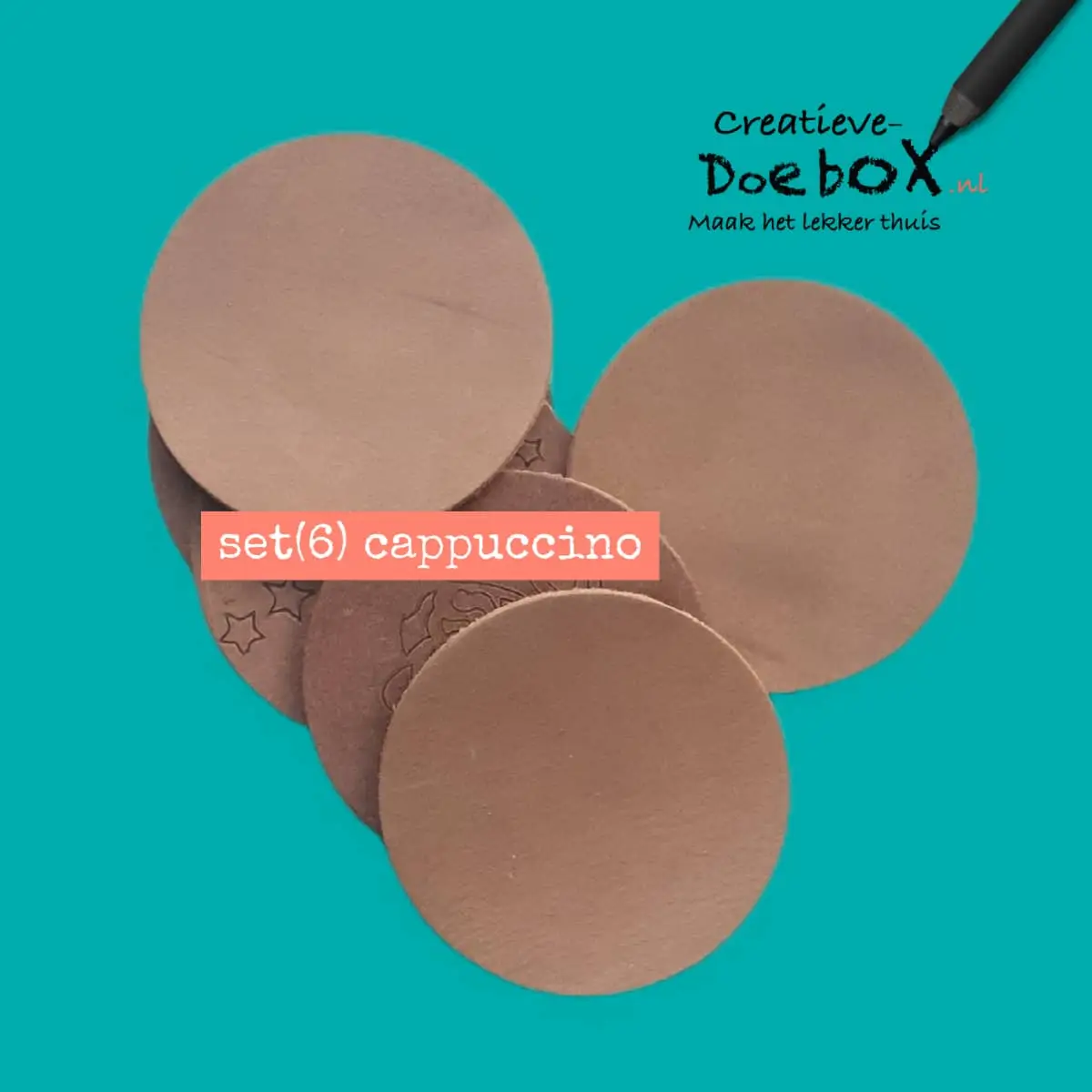 onderzetters van leer