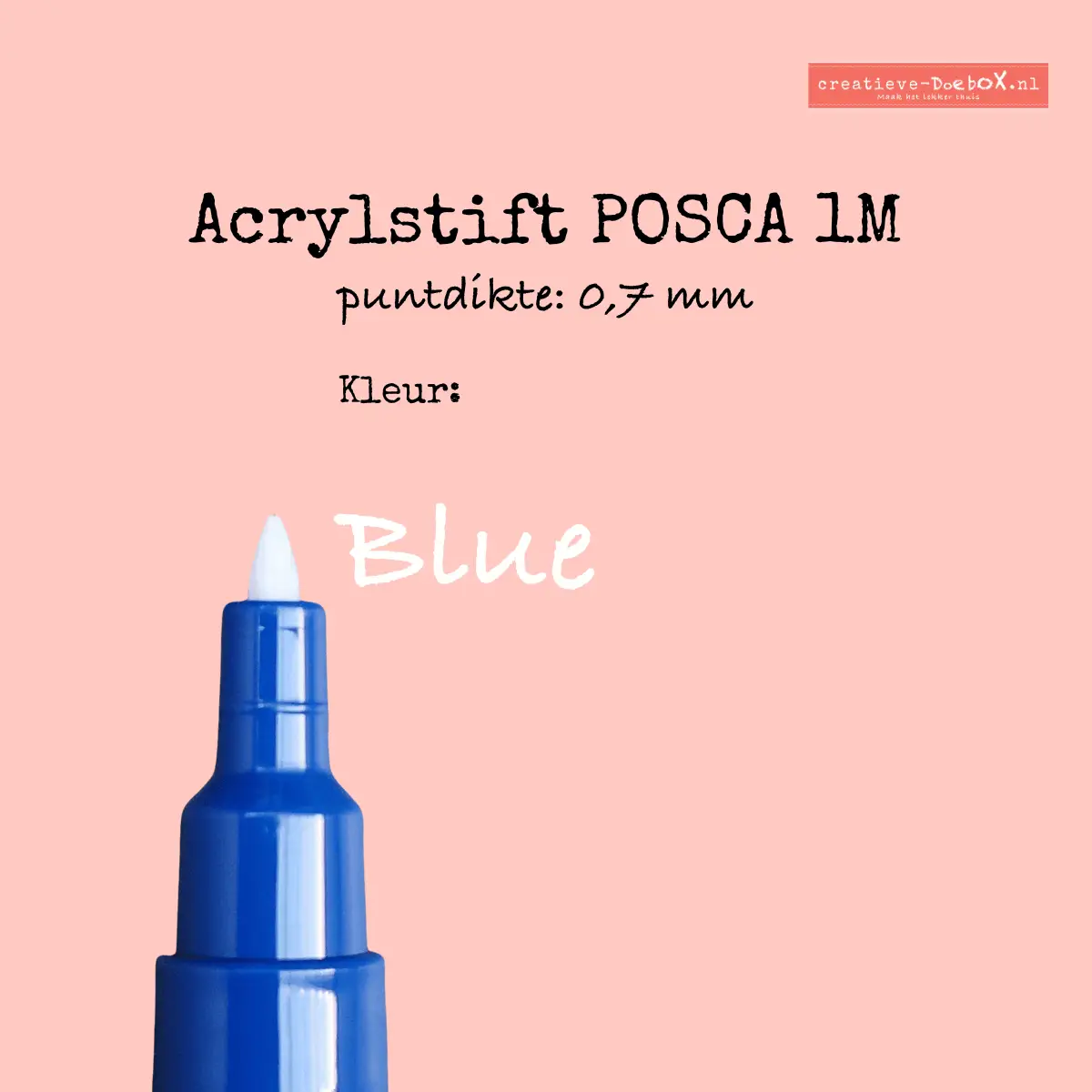 acrylstift posca kleur blue 1 M