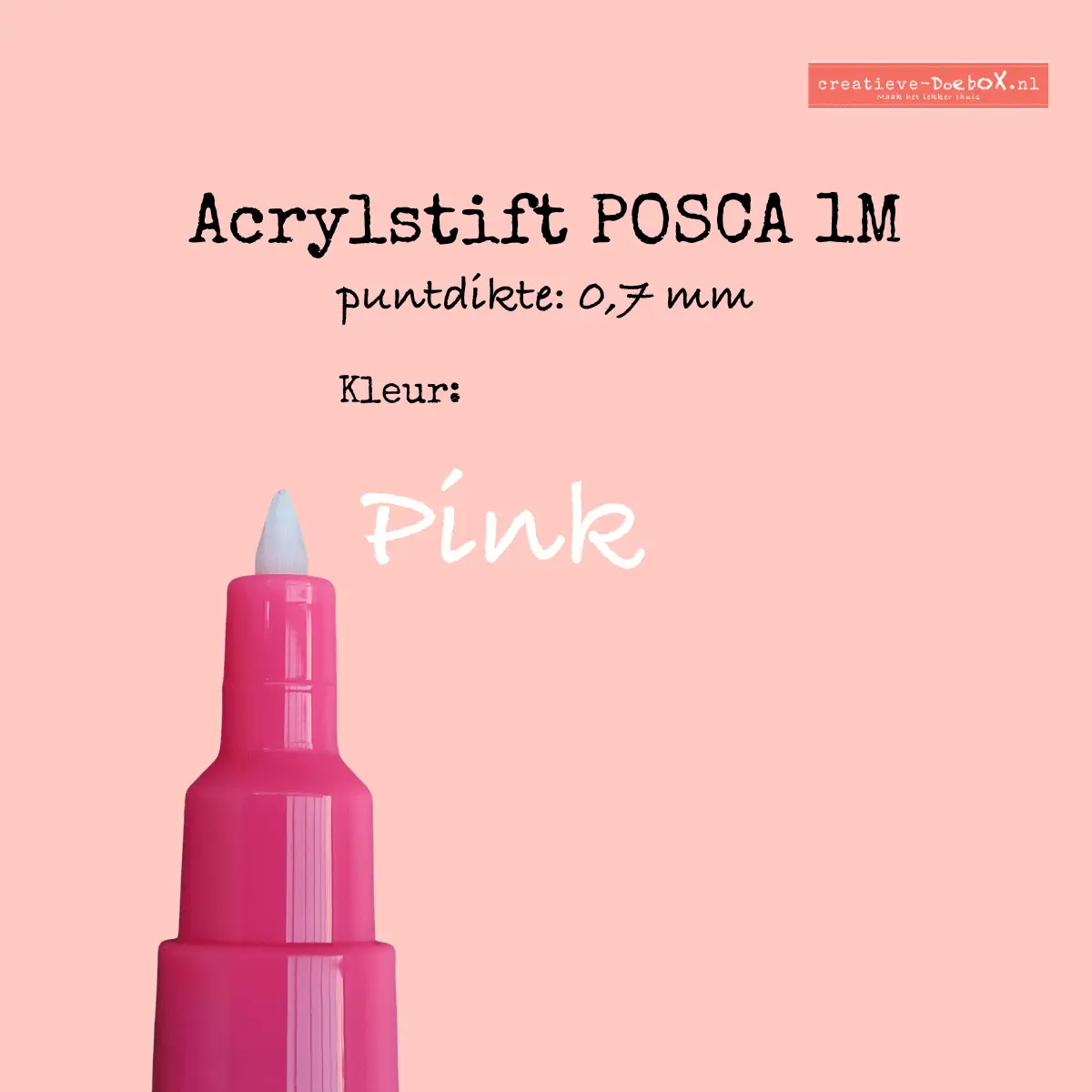 acrylstift posca kleur pink 1 M