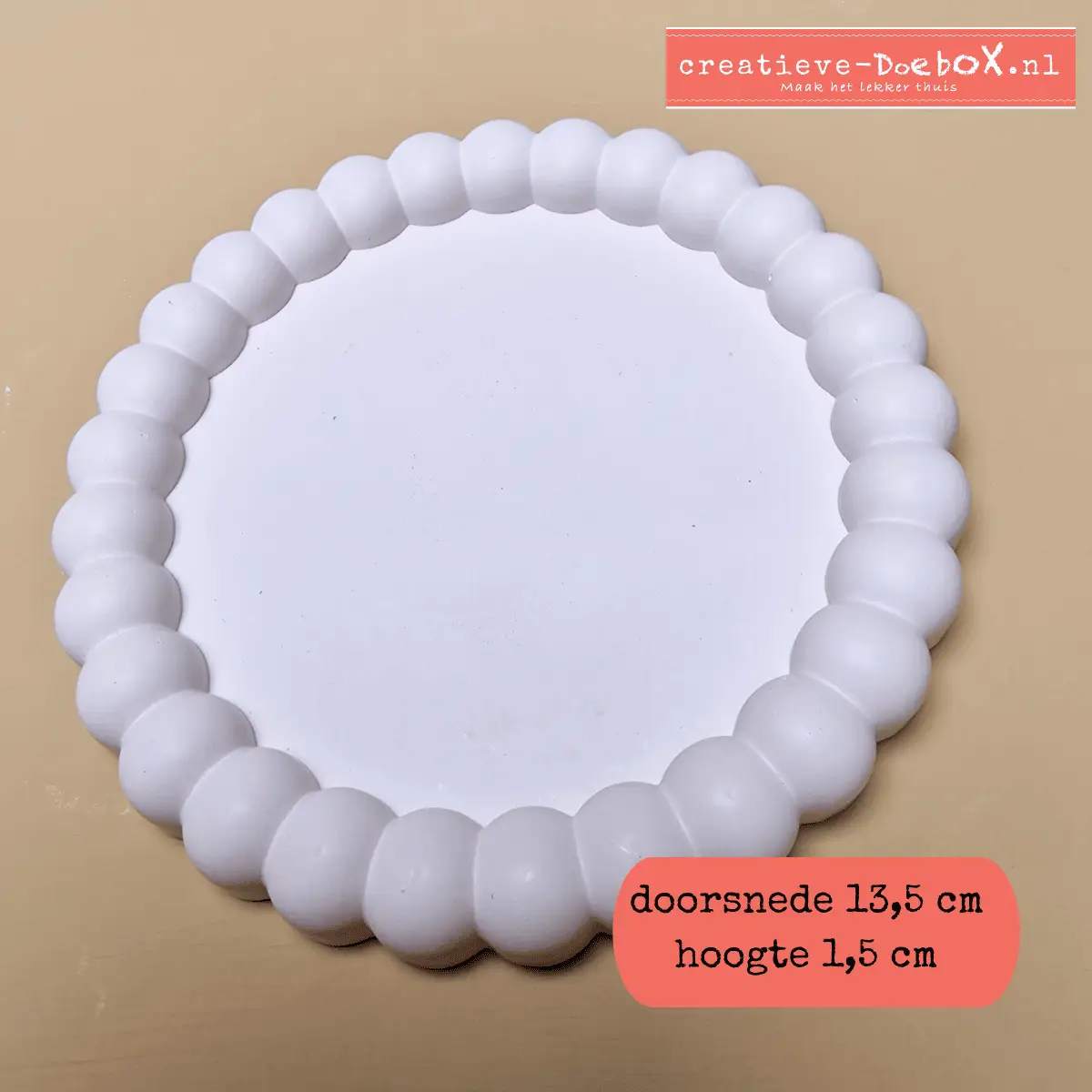 bolletjes schaaltje om te beschilderen hobbypakket