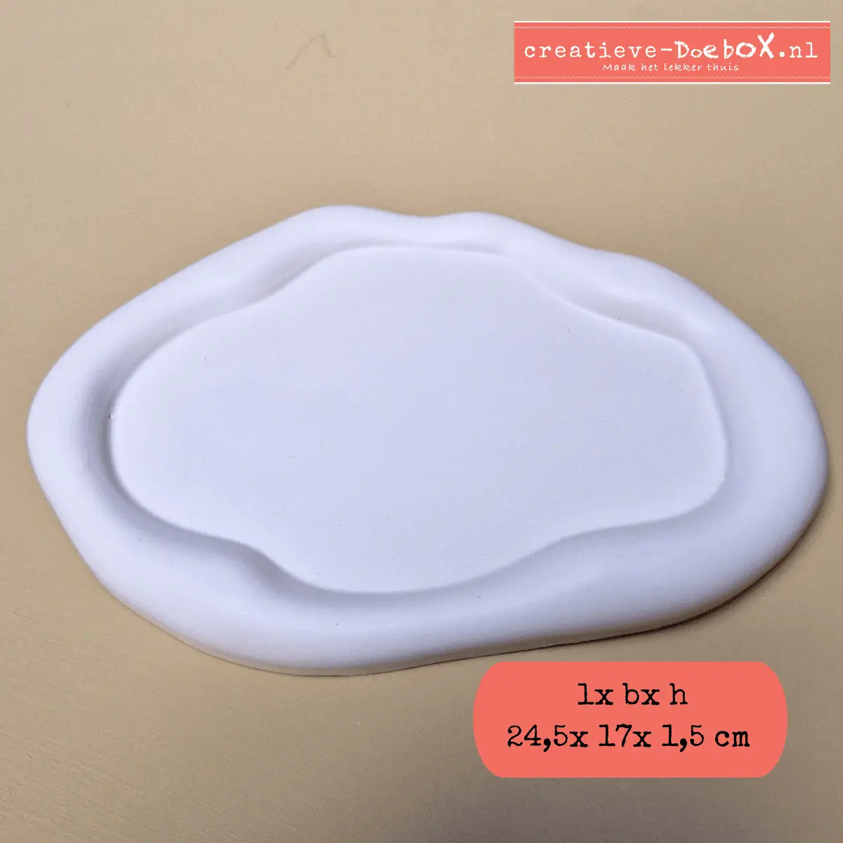 creatief thuispakket om thuis een schaal te beschilderen