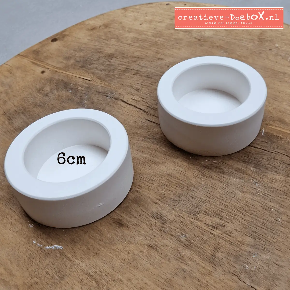 set waxinelichtjes om te beschilderen knutselpakket