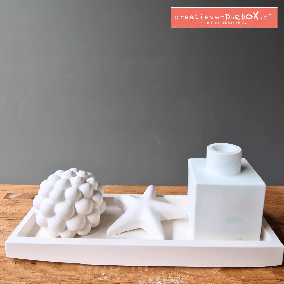 zomers setje om te beschilderen keramisch gips