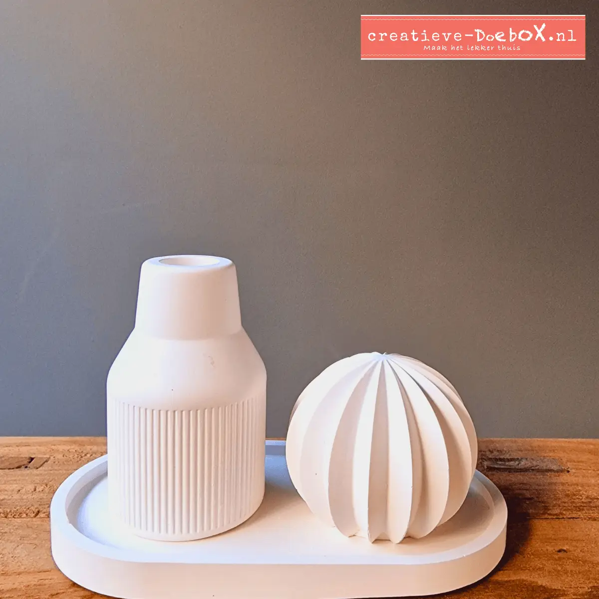 knutselpakket met vaasjes