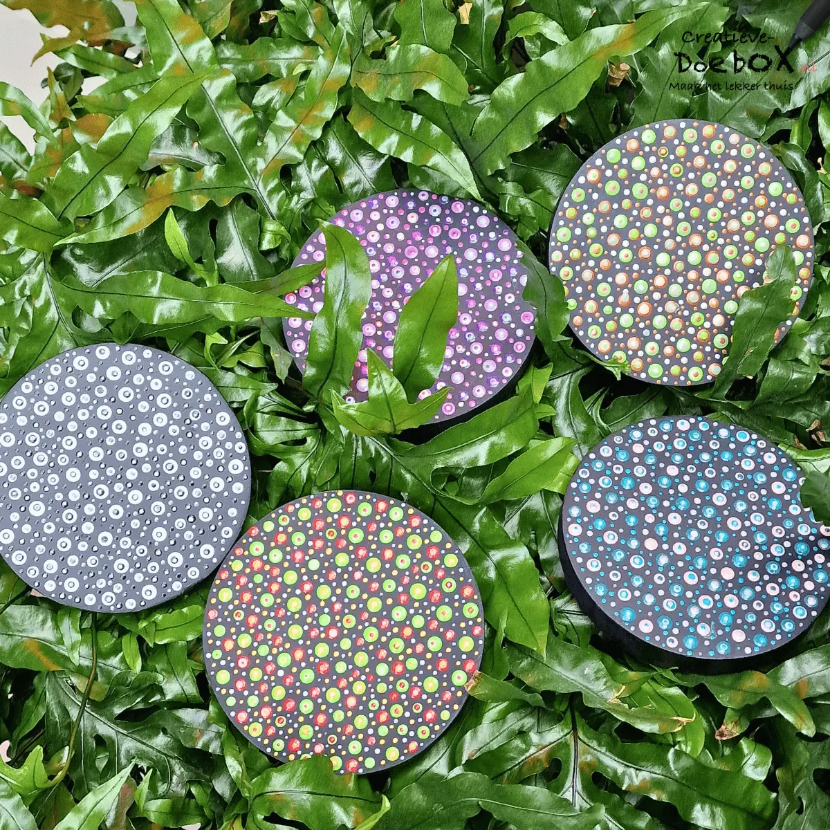 stiptafeltje leer stippen