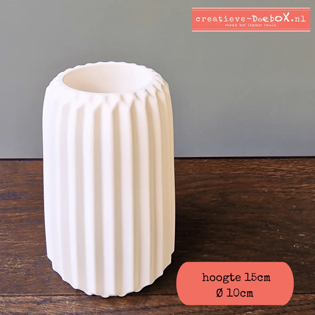 vaas voor kunstbloemen