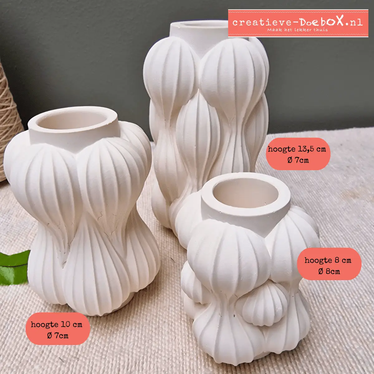 vaasjes om te beschilderen hobbypakket