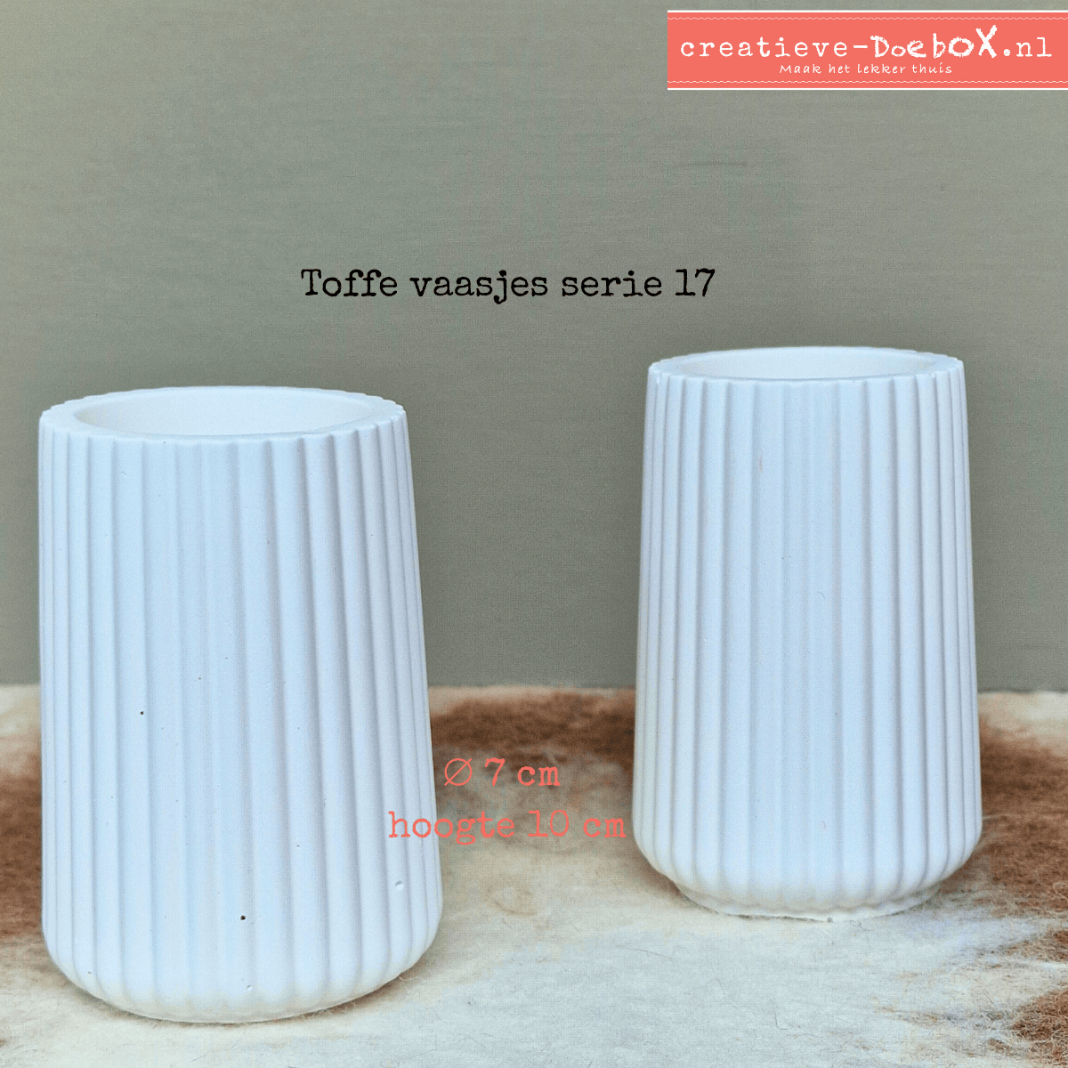 Toffe vaasjes beschilderen met keramisch gips