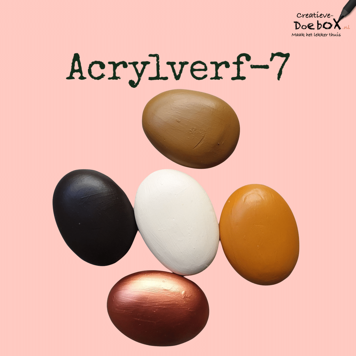 acrylverf bruintinten en ivoor