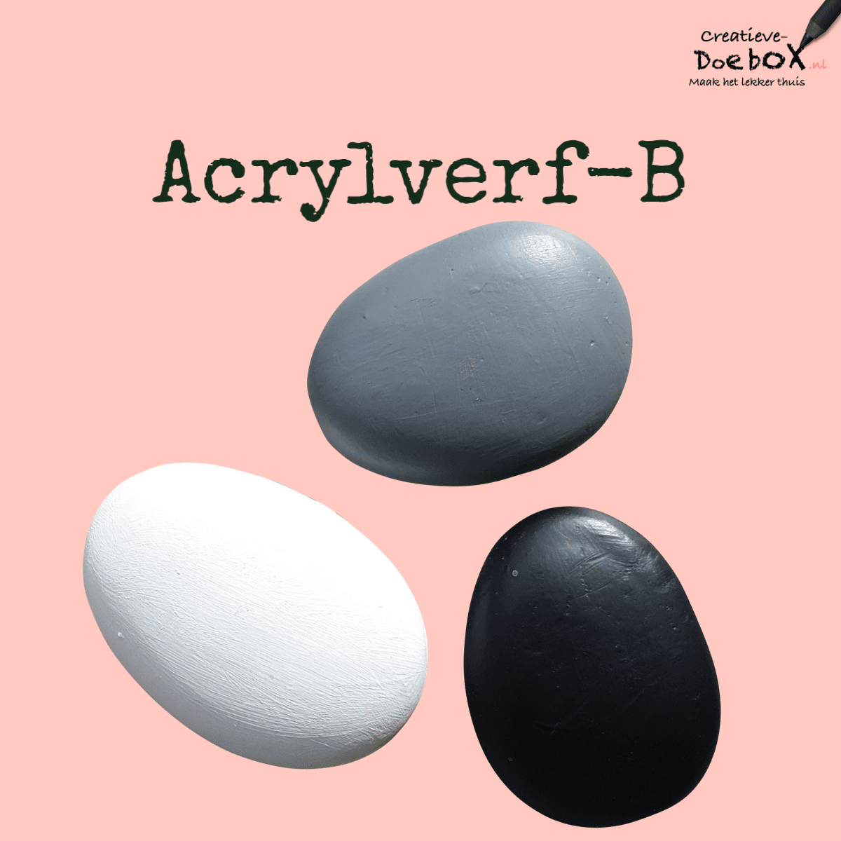 acrylverf zwart wit grijs