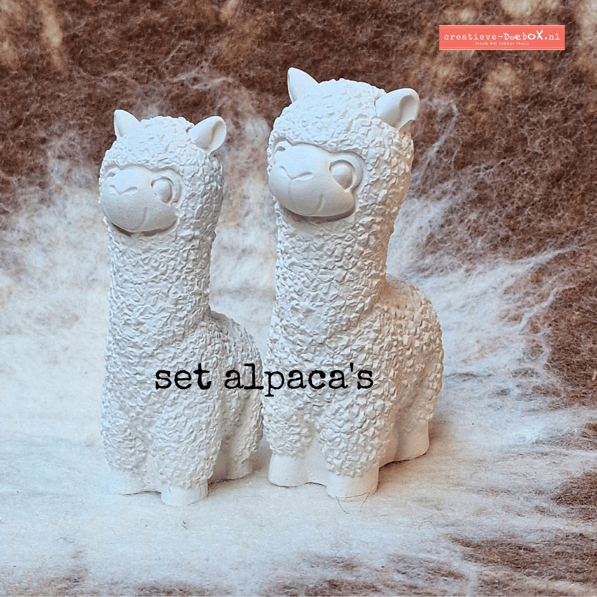 geboortesetje met alpaca