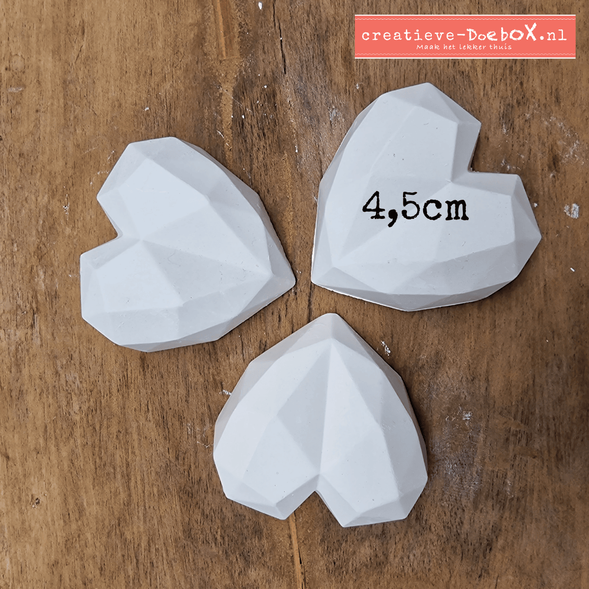 geometrische hartjes om te beschilderen hobbypakket