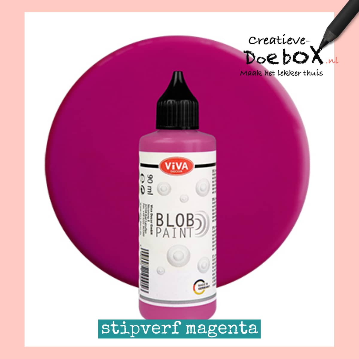 stipverf in flesje 90 ml magenta